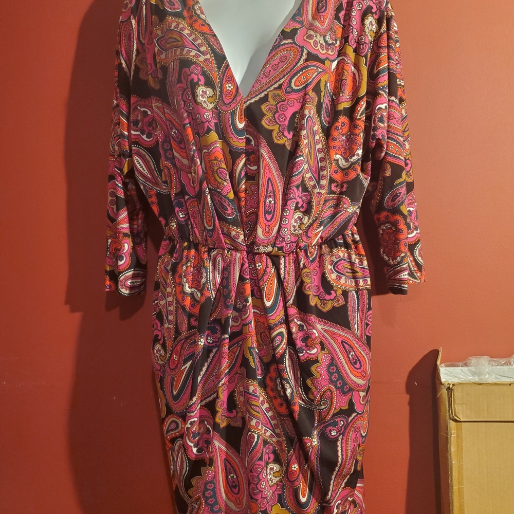 Vibrant Paisley Dress